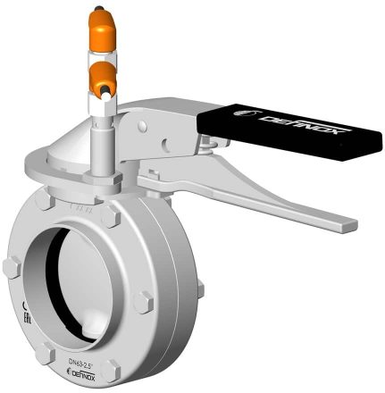 DPX Gen2 manual butterfly valve M12 detection